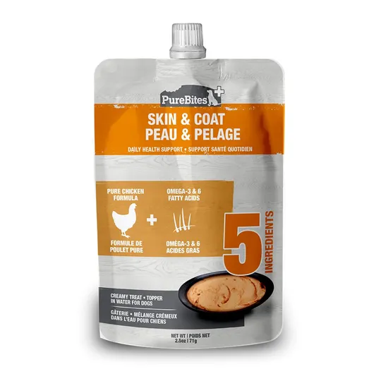 Purebites Plus Squeezables Skin & Coat