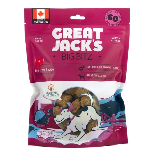 Great Jacks Soft/Chewy Big Bitz Pork Liver