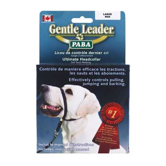 Gentle Leader Adjustable Headcollar Red