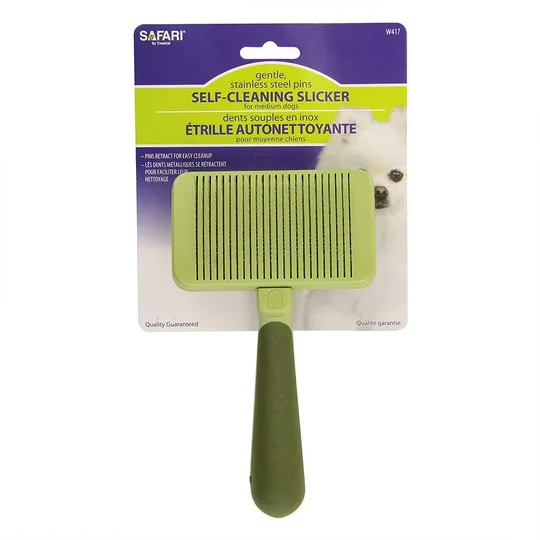 Slicker Brush Self Cleaning Safari