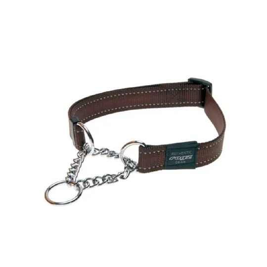 Rogz Lumberjack Obedience Half Check Chocolate