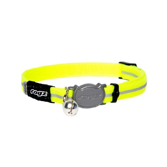 Collar Rogz Break Away Alleycat Adjustable Dayglo Yellow :