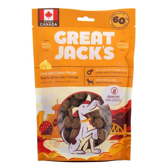 Great Jacks Soft/ChewyPork Liver & Cheese