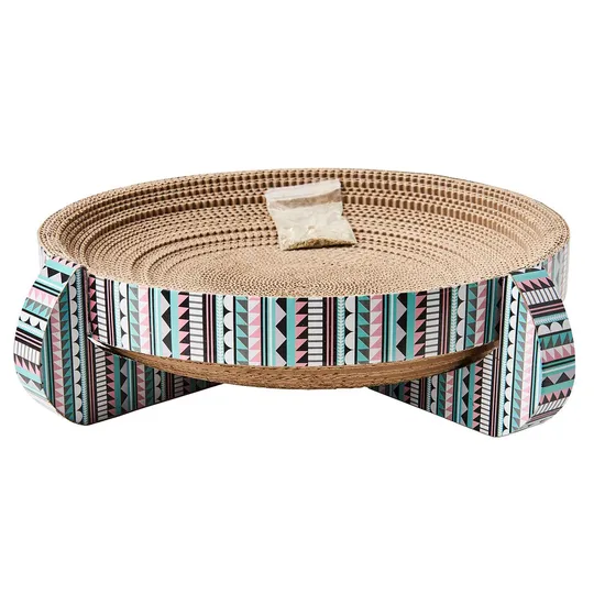 Spot Nest Cat Scratcher with Catnip/Silver Vine