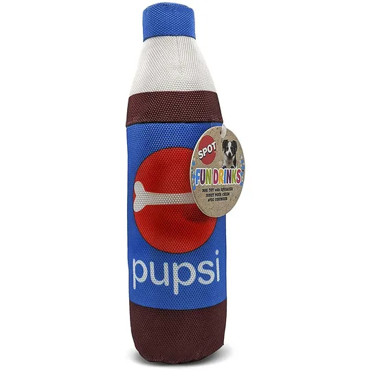 Spot Fun Drink Ballistic Nylon with Crinkle And Squeaker Pupsi