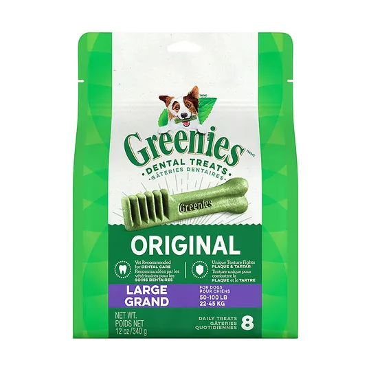 Greenie Dental Treat Original 12 oz Pak Large