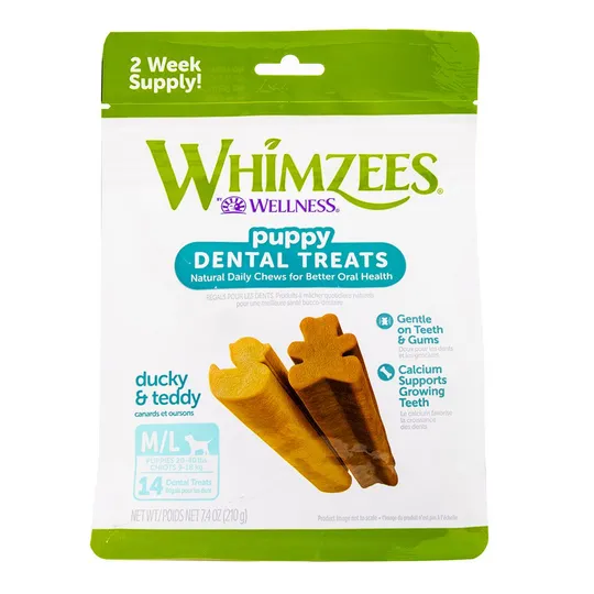 Whimzees Dental Puppy Stix Daily Med/Lrg Breed