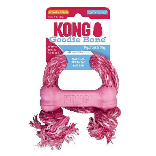 Kong Puppy Goodie Bone with Rope