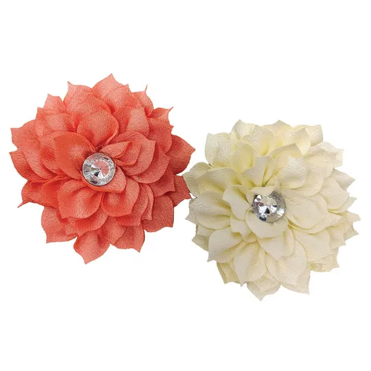 Posies Neck Wear 2 Pack Coral & Cream - X Small/Small