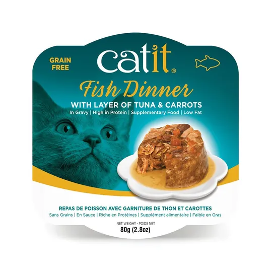 Catit Fish Dinner with Tuna & Carrots