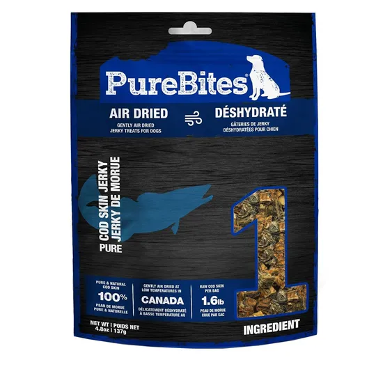 PureBites Air Dried Cod Skin Jerky