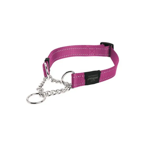 Collar Rogz Snake Obedience Half Check Pink
