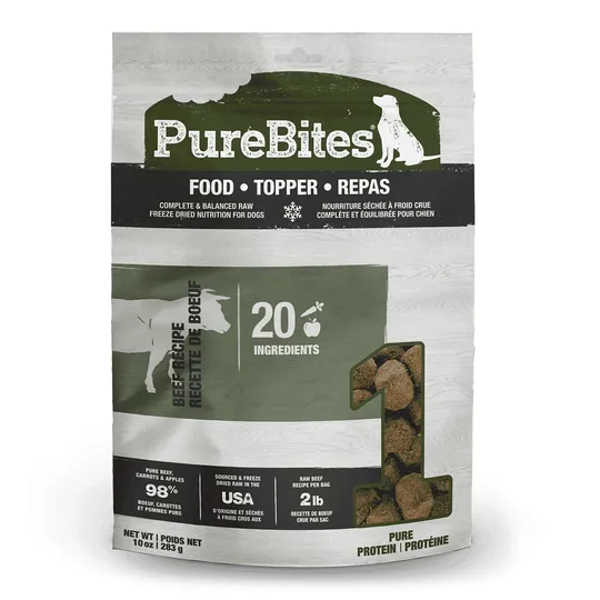 Purebites Freeze Dried Beef Recipe Topper