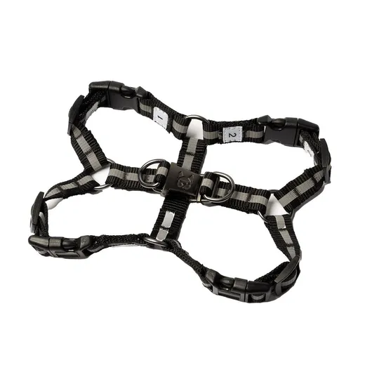 Harness Silver Paw Maximus Black