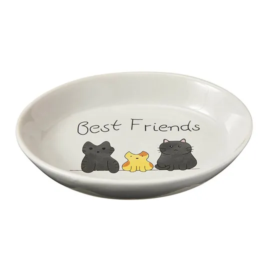Bowl Ceramic Best Friends Oval Dish