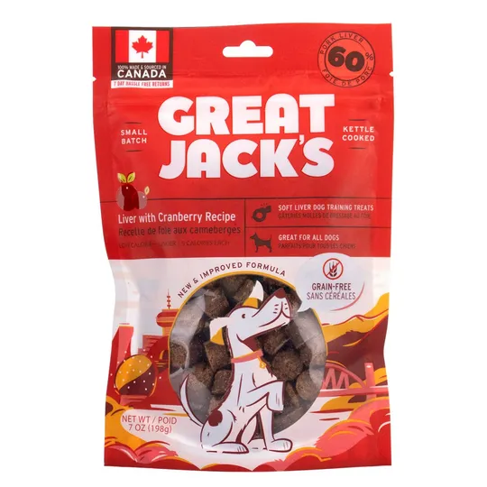 Great Jacks Soft/Chewy Pork Liver & Cranberry