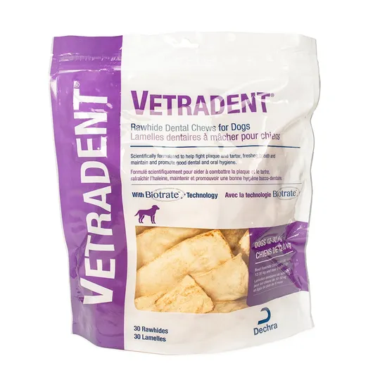 Vetradent Rawhide Dental Chews Large Between 12 kg And 30 kg