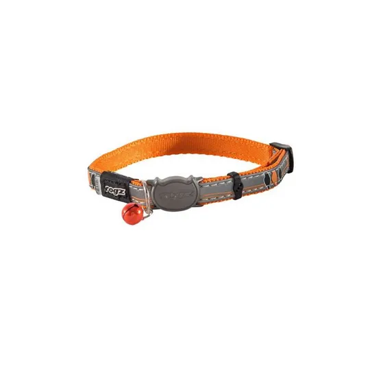 Collar Rogz Break Away Nightcat Adjustable Grey/Orange Birds
