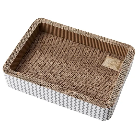 Spot Bed Cat Scratcher with Catnip/Silver Vine