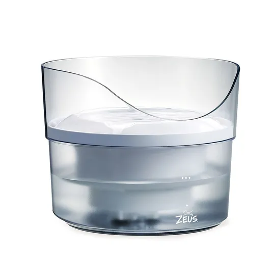 Fountain Zeus Fresh & Clear Drinking Translucent with Splash Guard