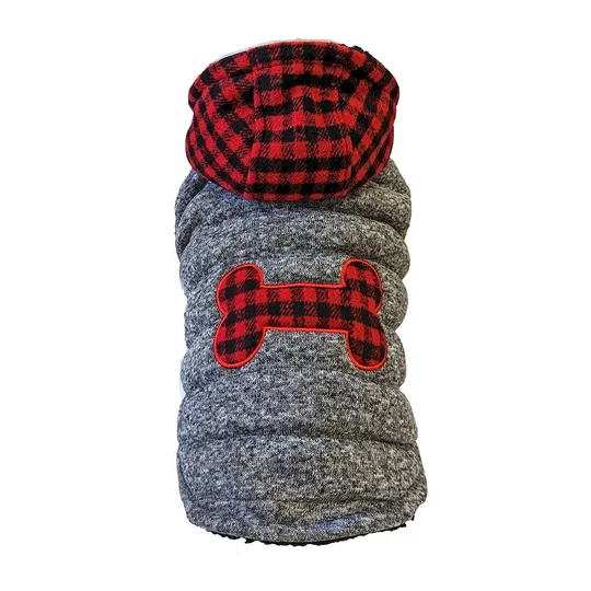 Coat Buffalo Plaid Gray