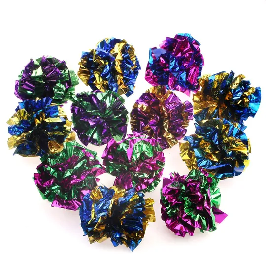 Bulk Display Foil Crinkle Balls