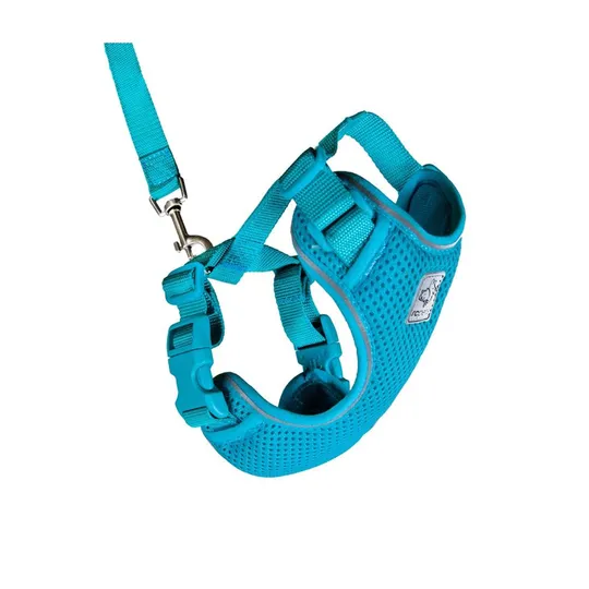 Lead And Harness Combo Rc Adventure Kitty Large - Teal
