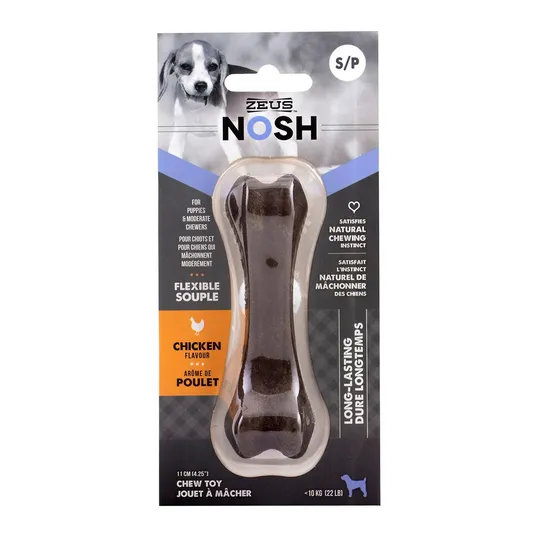 Zeus Nosh Puppy Flexible Nylon Chew Bone Chicken