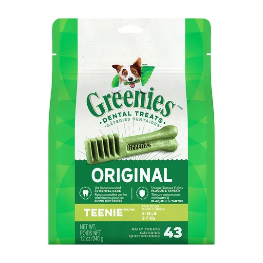 Greenie Dental Treat Original 12 oz Pak Teenie