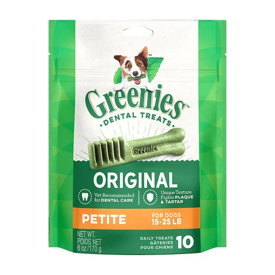 Greenie Dental Treat Original 6 oz Mini Pak Petite