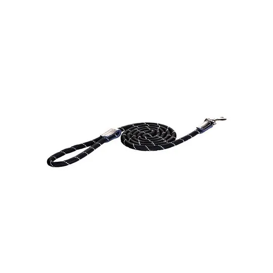 Lead Rogz Rope Long Fixed Black