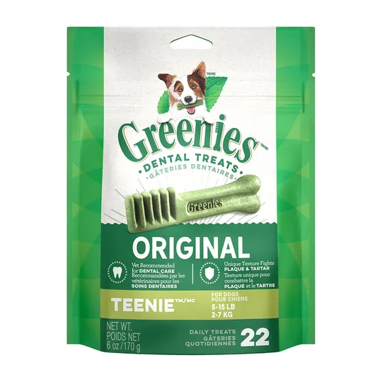 Greenie Dental Treat Original 6 oz Mini Pak Teenie