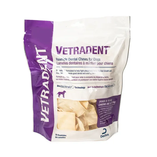 Vetradent Rawhide Dental Chews Medium Between 5 kg And 11 kg