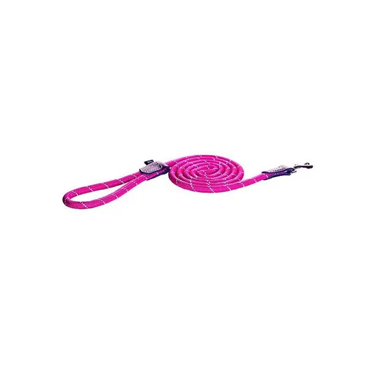 Lead Rogz Rope Long Fixed Pink
