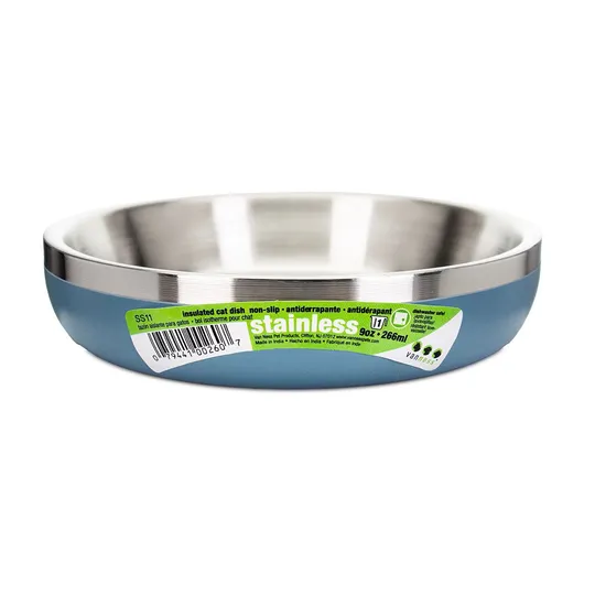 Bowl Cat Van Ness Insulated Stainless Steel Non Slip Dish
