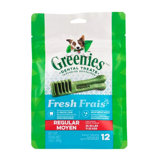 Greenie Dental Treat Freshmint 12 oz Regular