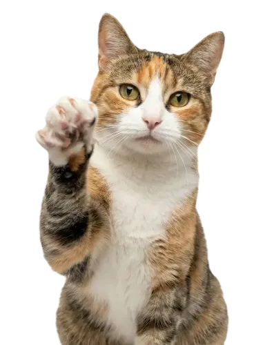 Cat pawing screen