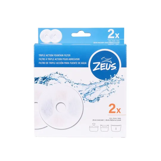 Zeus Drinking Fountain Replacement Triple Action Filters