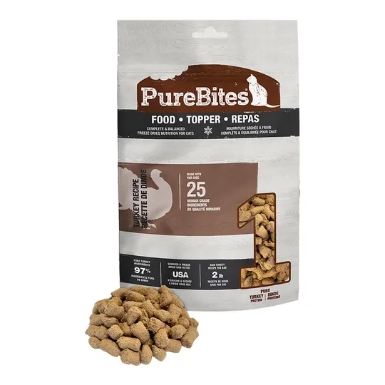 Purebites Freeze Dried Turkey Recipe Topper
