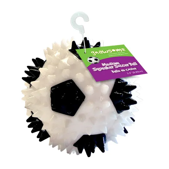 Gnawsome Soccer Ball with Squeaker