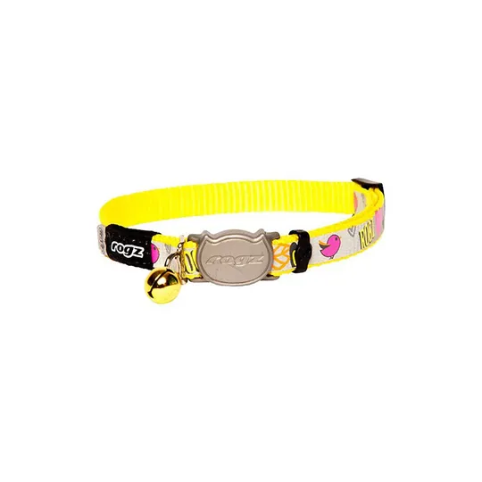 Collar Rogz Break Away Reflectocat Adjustable Dayglo Bird