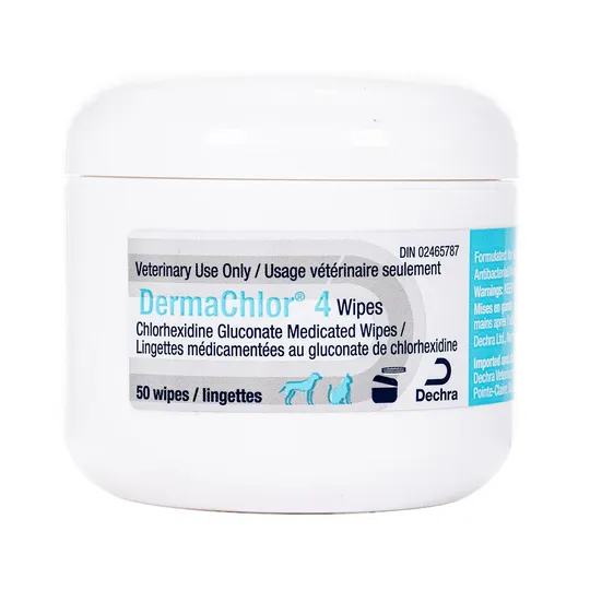 Dermachlor 4% Wipes (chlorhexidine)
