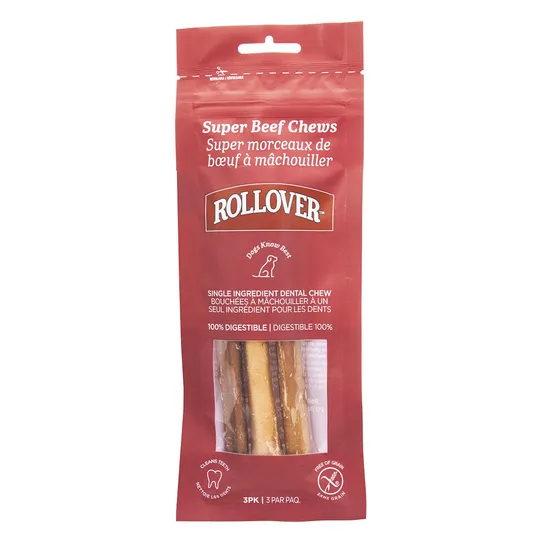 Rollover Beef Super Chews 6.5 in