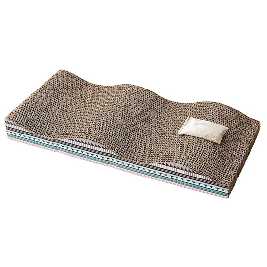 Spot Wave Cat Scratcher with Catnip/Silver Vine