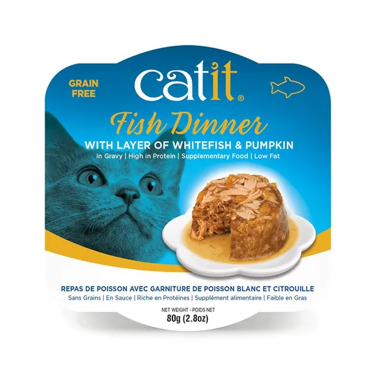 Catit Fish Dinner with Whitefish & Pumpkin