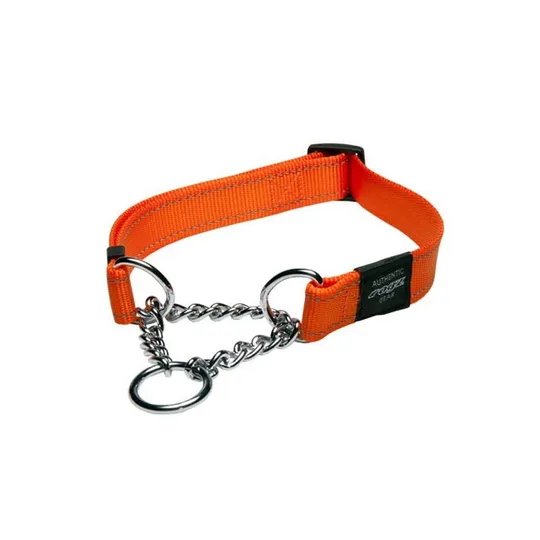 Collar Rogz Snake Obedience Half Check Orange